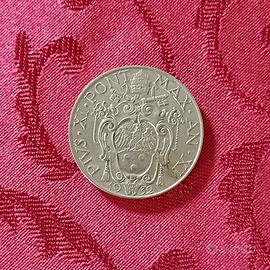 Stato Pontificio 1932 pontefice Pio XI lire1