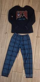 pigiama pile blu 11-12 anni