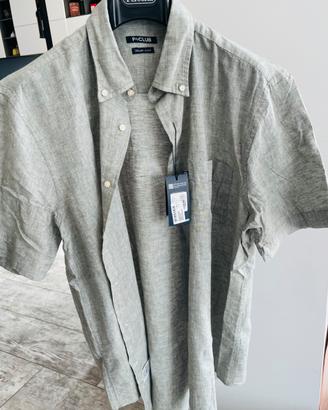 Camicia uomo misto lino P&Club