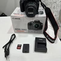 Fotocamera Reflex Canon Eos 1100D + obiettivo