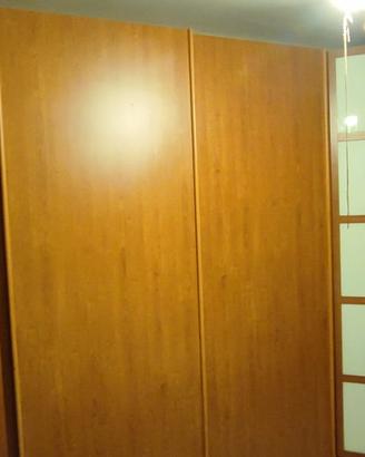 armadio angolare con cabina armadio