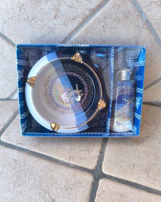 Set posacenere + accendino stile greco vintage