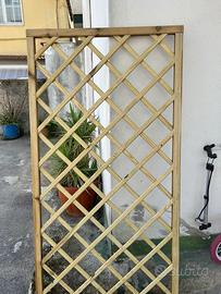 recinzione in legno nuova mai usata