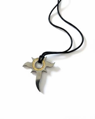 Ciondolo Kris Firenze - Oro 18K e acciaio - Design