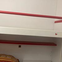 letto singolo a soppalco