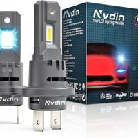 H7 LED 20000LM lampadine faro auto moto compatte