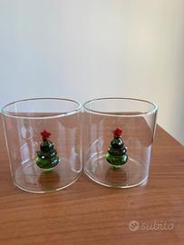 THUN set 2 bicchieri con albero nuovi in scatola