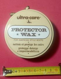 Scatola di latta Crema da scarpe LJW. Vintage