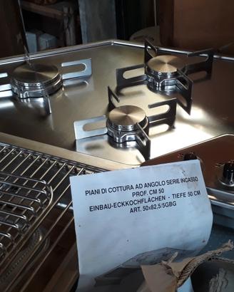 Piano cottura AD ANGOLO Alpes Inox