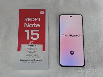 Redmi Note 15 5G Nero 256 Gb ram 8 Gb in garanzia