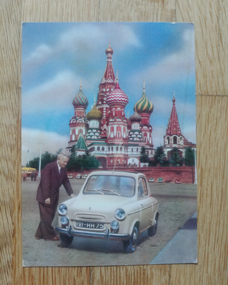 Vespa 400 cartolina postale piaggio acma