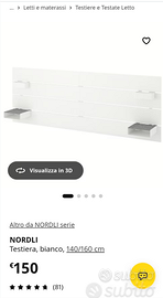 Testiera letto matrimoniale IKEA