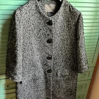 Cappotto donna bianco e nero taglia 44