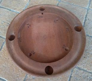 Roulette Valdostana vintage Trottola legno antico