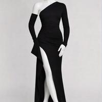 Abito lungo monospalla taglia L