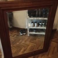Specchio con cornice  in legno 