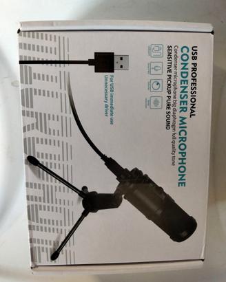 Microfono USB condensatore con cavalletto per PC s