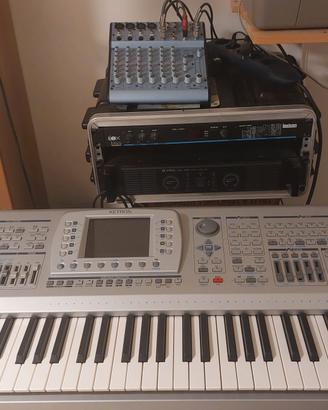 Tastiera  Audya 5 + ampli200w+mixer+effetti+casse