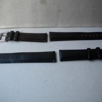 Cinturini vintage pelle nuovi ansa mm.22 due pezzi