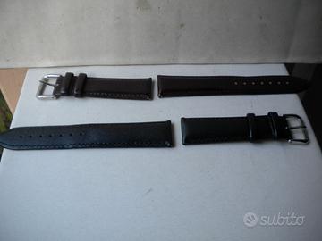 Cinturini vintage pelle nuovi ansa mm.22 due pezzi