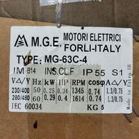 Motore elettrico e riduttore