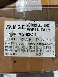 Motore elettrico e riduttore