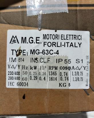 Motore elettrico e riduttore