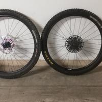 ruote  boost complete mtb 29 +cassetta 12 v