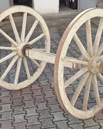 Ruote carro con asse