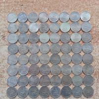 77 monete da 500 Lire Argento