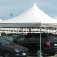 gazebo in acciaio zincato con travi struttura cert