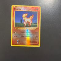 Carta pokemon ponyta(stampata nel 2016)