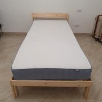 Letto singolo, doghe e materasso Ikea