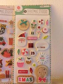 Set di Stickers Natalizi 3D 2 Fogli FSC Eco Friend