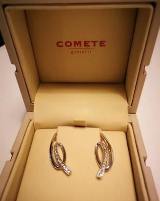 Orecchini in oro bianco Comete Gioielli
