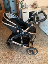 Passeggino con navicella, ovetto, seggiolino