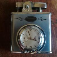 accendino con orologio Longines anni '70