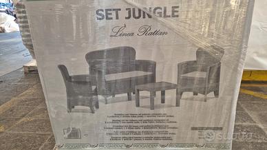set da giardino in rattan