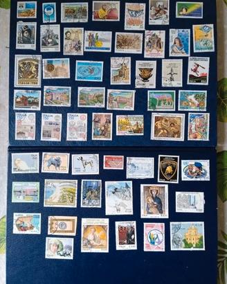 55 Francobolli Italia  Anni '90/2007