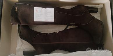 stivali pelle scamosciata Andrea Morelli 