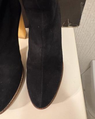 Stivali in suede gucci di tom ford anni 2000