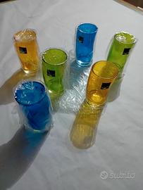Bicchieri Leonardo colorati per bibite - Set da 6