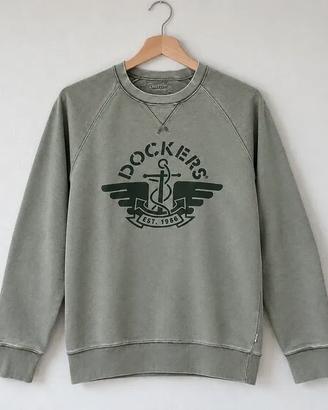 Felpa Dockers Girocollo Verde Salvia | S