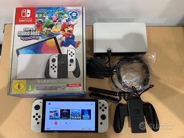 Nintendo Switch total white completa
