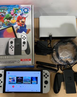 Nintendo Switch total white completa