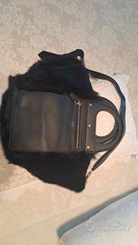 Shopper in pelle nera Max Mara