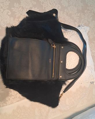 Shopper in pelle nera Max Mara