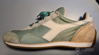 Scarpa Diadora Heritage Iceberg Green - Pelle
