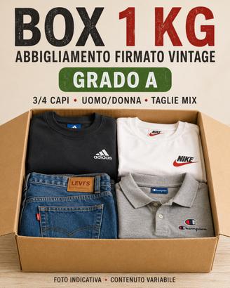 Box 1 Kg usato firmato uomo/domna grado A