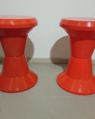 Coppia di sgabelli Giganplast anni 70 